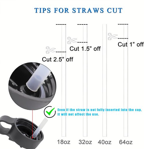 Hydro Flask Replacement Straw Lid - Top-Quality Accessory for 32/40/64 oz Wide Mouth Bottles