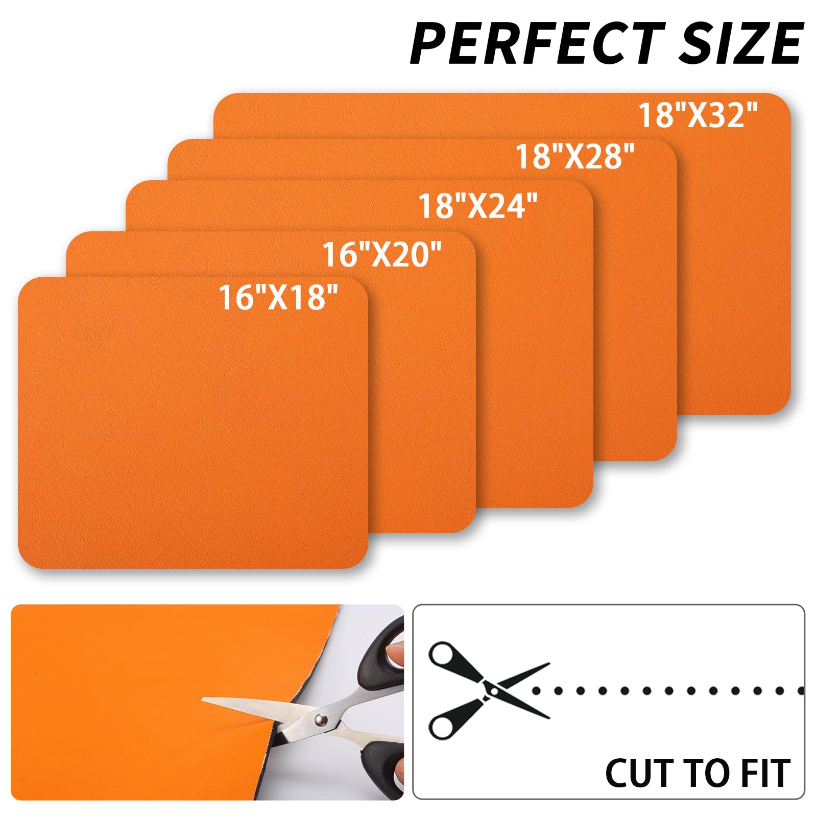 HotLive Dish Drying Mat for Kitchen Counter, Heat Resistant Drainer Mats with Non-slip Rubber Backed, Hide Stain Kitchen Super Absorbent Draining Mat, Easy to Clean Dish Rack Pad, Orange 18"x24"