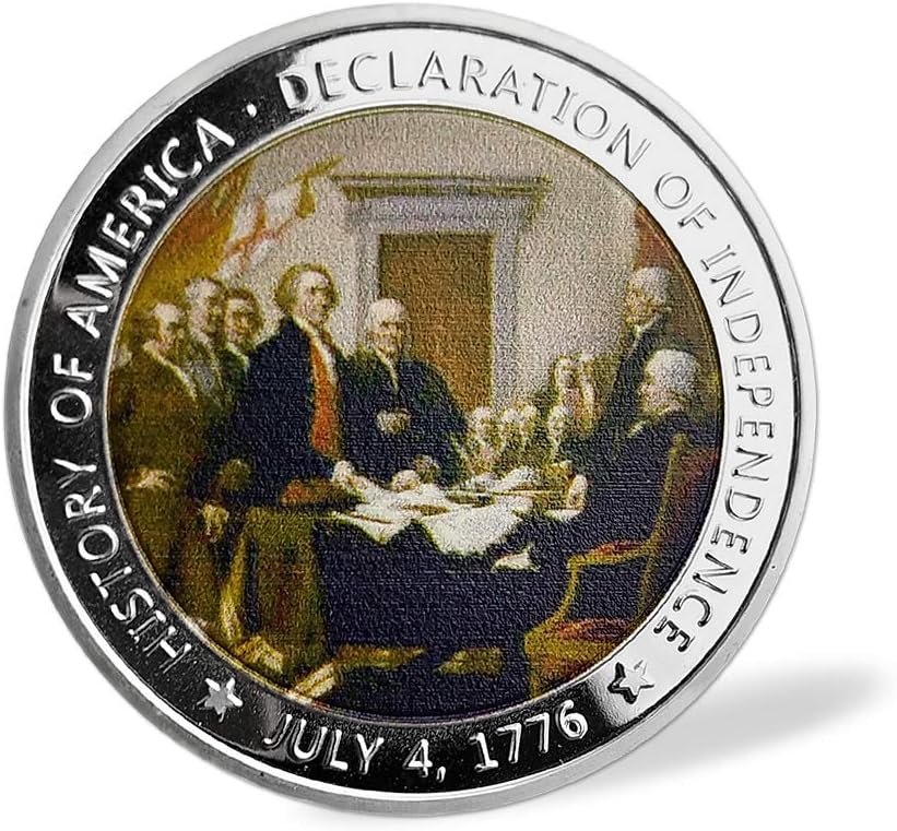 US Military Challenge Coin - 1776 Declaration of Independence Commemorative Edition