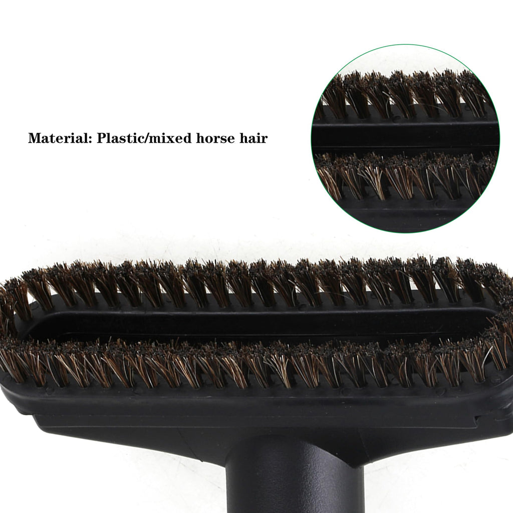 RDEXP Black Square Dusting Brush Horse Hair Fit 1.25" Vacuum Attachment Replacement Tool