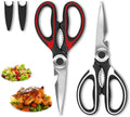 SZHLUX Kitchen Scissors - Heavy Duty Premium Shears for Food, Meat, Fish & Vegetables | 2-Pack