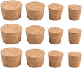 Bottle Mouth Sealing Soft Stopper Natural Soft Wood Corks 12 Pcs Four Sizes of Tapered Cork Plugs Large and Small Stoppers for Wine and Beer Bottles