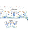 3 Pcs Baby Shower Decorations Boy A Sweet Boy is On His Way Party Supplies Blue Table Cover,Gender Reveal Table Cloths Decorations,55in x 86in
