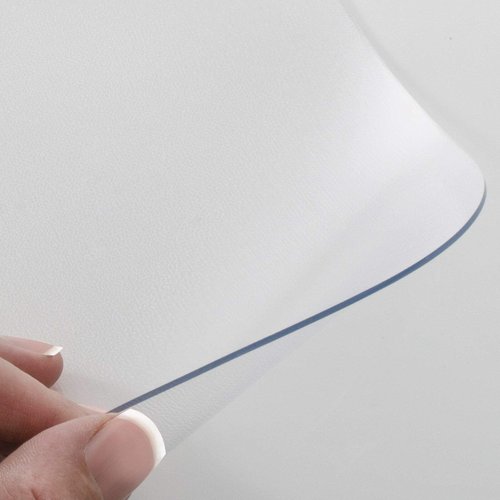 MYOYAY Clear Table Cover Protector 40 x 79 Inch Rectangle 2mm Thick Transparent Plastic Tablecloth PVC Protecting Mat for Writing Desk Dinin Coffee Table Countertop Desktop
