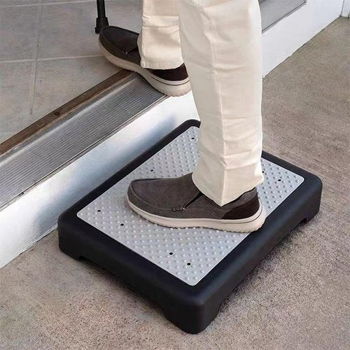 JforSJizT 3.7 in Height One Step Stool for Adults Elderly Seniors, Non-Slip Portable Mobility Platform Step Riser for High Beds,Bathroom,Bedroom,Kitchen,Bedside,Kids Support