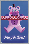 Five Nights at Freddy's: Security Breach - Hang In There Wall Poster, 22.4L" x 14.7W", Gray Framed Version