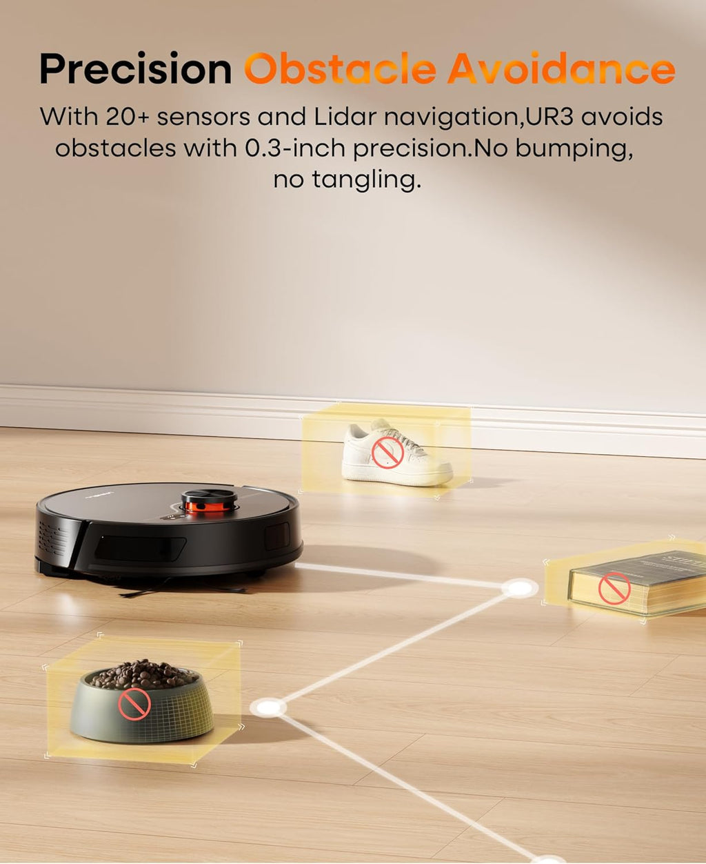 Skiennix Robot Vacuum and Mop Combo - Self-Emptying 7000Pa Cleaner with LiDAR Navigation | 180 Mins Run Time, Home Mapping for Pet Hair and Hard Floors