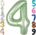 40 Inch Olive Green Number Balloon - Large 4 for Birthday Parties & Graduations