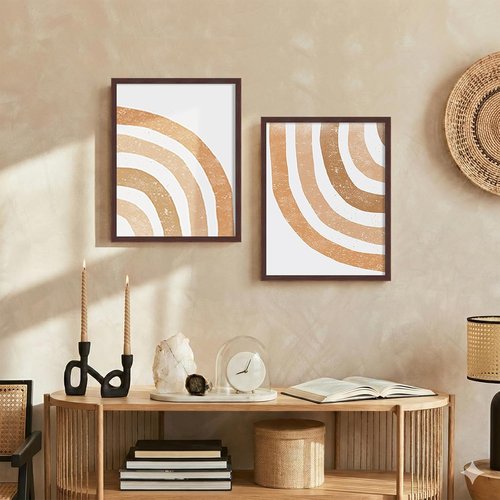 LaVie Home 11x14 Picture Frame - Classic Brown Frame with HD Plexiglas for Vertical/Horizontal Display