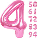 Regine Switzerland 40-Inch Pink Number 4 Balloon - Perfect for 4th Birthday Party Decorations