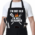 ZYNINORA Funny BBQ Grilling Aprons for Men with Pockets, BBQ Grill Mens Cooking Apron Funny for Men Husband Gifts, Dad Birthday Gift