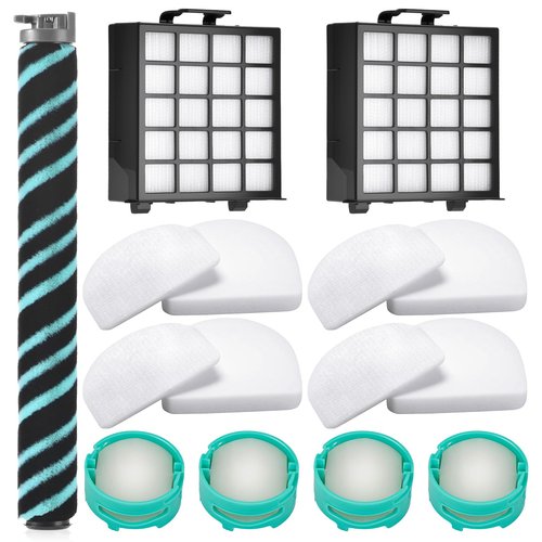 Scienraise 11 Pack AZ4002 Replacement filter for Shark Detect Pro Vacuum AZ4000 AZ4002 AZ4000C, 1 Roller Brush, 2 HEPA Filter, 4 Foam & Felt Filters, 4 Odor Neutralizer Cartridge