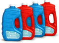 Darice Bubble Solution 4 Pack - 256oz Refill for Bubble Machines | Non-Toxic & Safe for Kids - Includes 8 Big Bubble Wands
