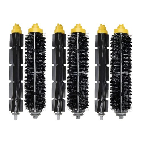PELLYDA Replacement Parts for IRobot Roomba 600&700 Series,Roomba 614 620 630 635 640 645 650 655 660 675 680 690 695 760 770 780 Vacuum Cleaner(3 Sets Replacement Bristle & Flexible Beater Brushes)