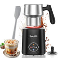 Secura 4-in-1 Electric Milk Frother and Steamer, 13.5oz with Detachable Dishwasher-Safe Stainless Steel Jug – Hot and Cold Foam Maker, Milk Warmer for Coffee, Lattes, Hot Chocolate - Induction Heating