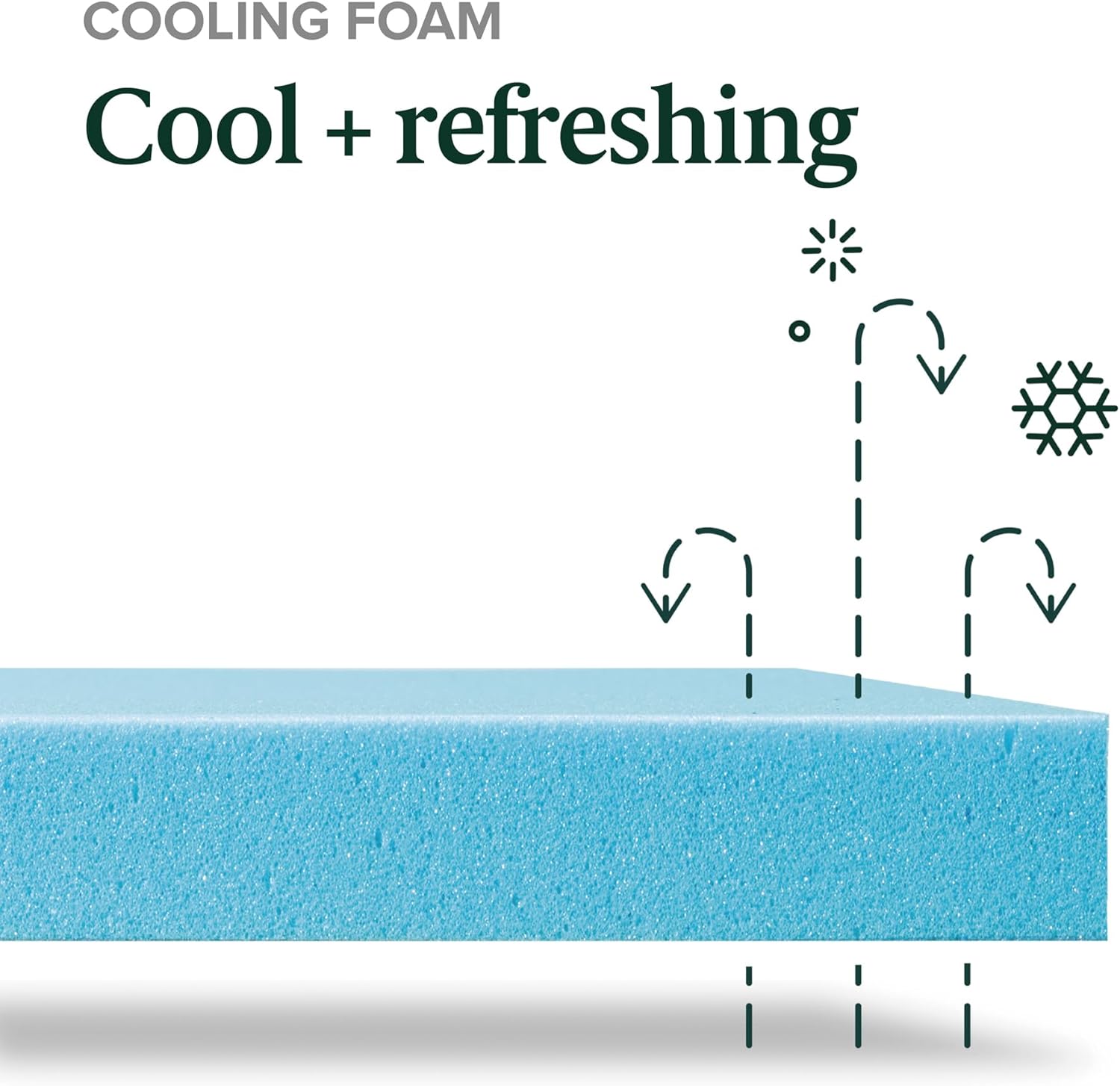 Zinus 8 Inch Green Tea Memory Foam Mattress - Twin Size, Cooling Gel, Medium Firm, Fiberglass Free