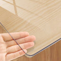 Kasepie Clear Table Protector 42x78 Inch, 2mm Thick PVC Table Cover for Kitchen & Dining Room, Scratch-Resistant Desk Mat, Rectangle Plastic Tabletop Protector