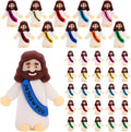 Siwarm Mini Jesus Figurines - 50 Pcs Colorful Jesus Loves You Figures for Easter Egg Fillers | Religious Gifts