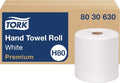 Tork Roll Hand Towels - Premium White Paper Towels | 6 Rolls (H80) for Superior Absorbency
