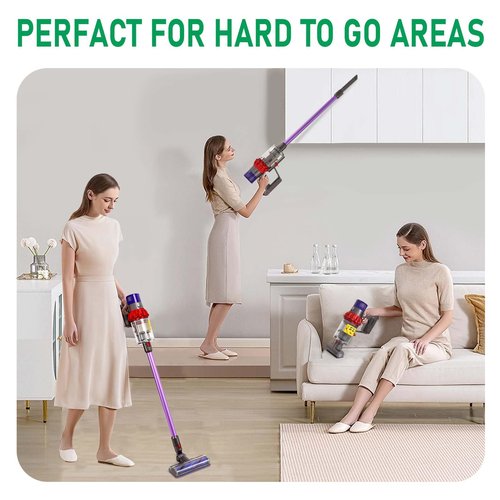 Klypticfit Replacement Extension Wand Tube Quick Release Compatible with Dyson V15 V11 V10 V8 V7 Vacuum Accessories Parts, 28.7in Extension Cleaner Attachment for Home Office Purple