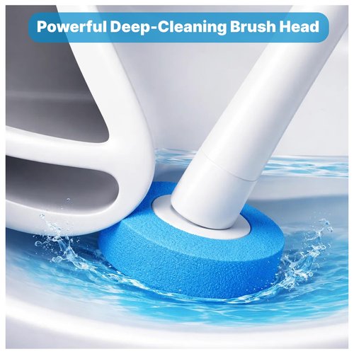 CiLoN 24 Count Carry Detergent Disposable Toilet Brush Refill Pads. 5-Layer Rich Foam Cleaning Sponge Head Replacements. Pre-Loaded Disposal Scrubbing Head Refills For Toilet Wands. 24 Pads-Value Pack