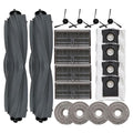 Replacement Parts for MOVA P50 Pro Ultra: MOVA P10 Vacuum Cleaner 18pcs Accessories kit, 2 Main Brushes 4 Filter 4 Dust bag 4 Side Brushes 4 Mop Pads