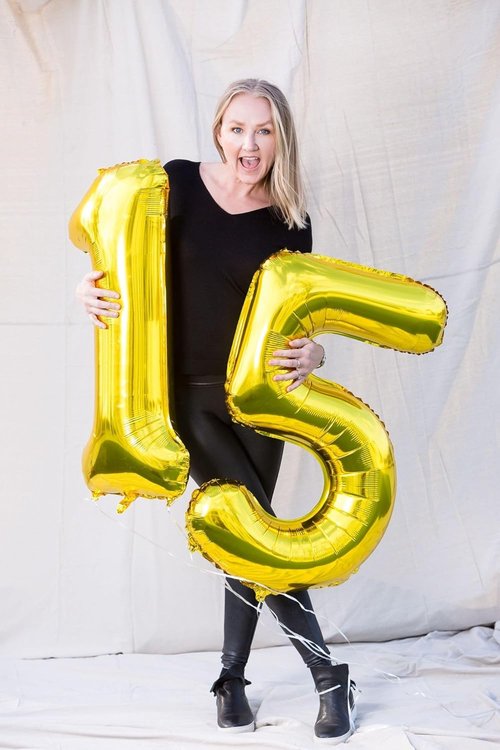 Gold Number 15 Balloon - 40 Inch 15th Birthday Decoration for Girls & Boys | Golden Party Supplies