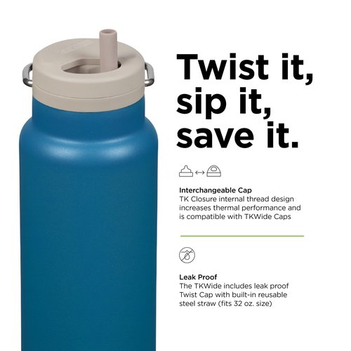 Klean Kanteen 32oz TKWide Insulated Water Bottle with Twist Cap - Corsair