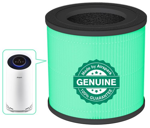 Airspark Original AS200 Air Purifier Air Filter Replacement, Airspark Official Certified 4-In-1 High-Efficiency H13 True HEPA Filters, Compatible with AS200/AS300 Air Purifier (Green)
