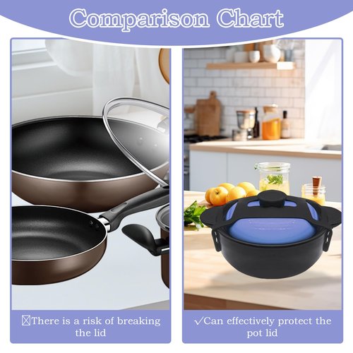 1Pcs Black Universal Fixing Strap, Black Pot Lid Accessories Tools Lid Holder Tools Heat-Resistant, No-Spill Design Transport Accessories Not Easily Damaged