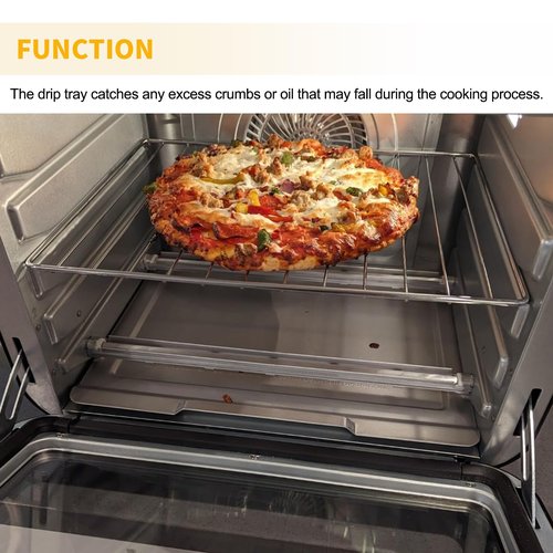 DT201 DT251 Crumb Tray Replacement for Ninja Foodi Air Fryer Oven 304 Stainless Steel DT200 Drip Pan Ninja 10-in-1 XL Pro Air Fry Oven Large Countertop Convection Toaster Oven Air Fryer Accessories