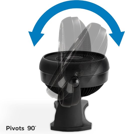Honeywell HT-900 TurboForce Air Circulator Fan - Compact Black Design | Set of 4