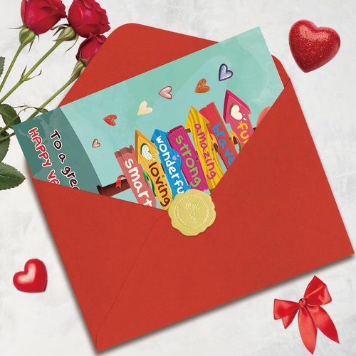Mcduldul Valentines Cards for Daughter | Funny Daughter Valentines Cards Gifts from Dad Mom Parent with Printed Message Inside