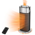RELF 1500W PTC Ceramic Space Heater with Humidifier - 70° Oscillation, Remote Control, ECO Mode, Timer, and Tip-Over Protection - Quiet and Efficient for Home or Office