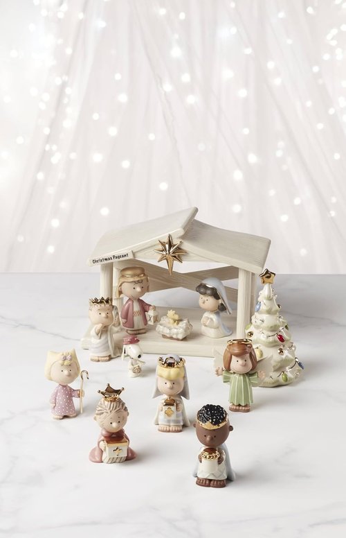 Lenox Peanuts Christmas Pageant Figurines Set - 7-Piece Multicolor Collection