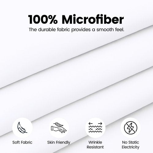 Utopia Bedding Full Bed Skirt - Soft Quadruple Pleated Ruffle - Easy Fit with 16 Inch Tailored Drop - Hotel Quality, Shrinkage and Fade Resistant (Full, White)