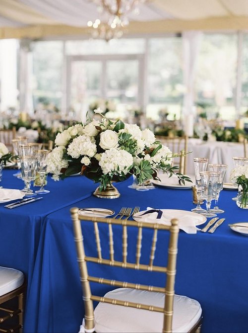 8 Pack Rectangle Tablecloth,90 x 132 inch Royal Blue Tablecloth Polyester Table Cloth for 6 Ft Rectangle Tables,Stain and Wrinkle Resistant Washable Fabric Table Covers for Wedding,Restaurant,Party