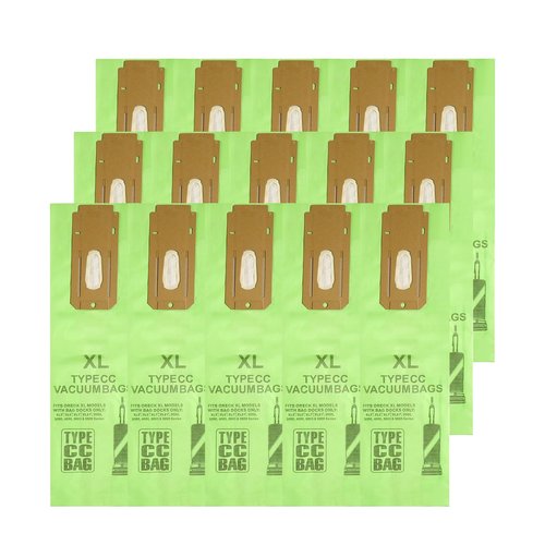 15 Pack Vacuum Cleaner Bags Fit for Oreck type CC vacuum bags,XL.Fit All Oreck XL Upright Vacuums