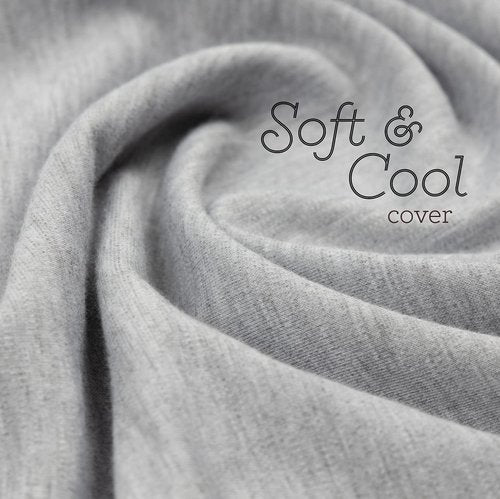 Milliard Full Body Pillow - Shredded Memory Foam with Washable Cover - Long, Hypoallergenic, Firm Hug Pillows for Side and Back Sleepers (54in, Cool Grey)