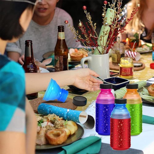 ZeriLion 12 Pack Reusable Beverage Can Protectors - Spill Resistant & BPA-Free Soda Can Caps to Keep Drinks Fresh, Bug-Free - Fits Standard Soda, Beer, Juice Cans