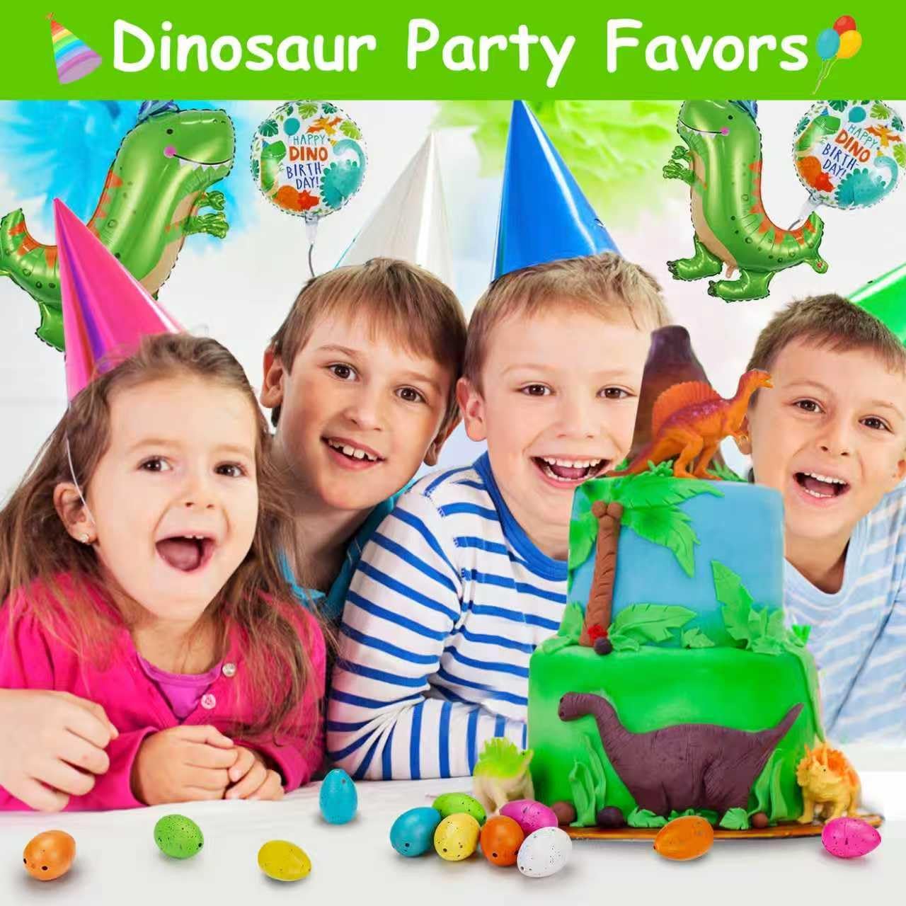 Skiennix 60PCS Small Hatching Dinosaur Eggs - Fun Party Favors & Classroom Prizes | Grow in Water Dino Toys