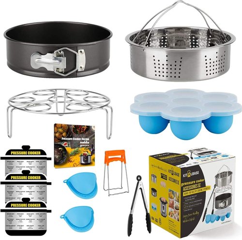 Instant Pot Accessories Set - Essential Tools for 6 Qt & 8 Qt Cookers | Steamer Basket, Cheesecake Pan & More