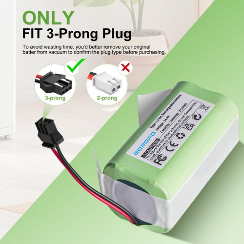 GOROFO N79S N79 DN622 Vacuum Cleaner Battery for N79S N79 DN622 500 & RoboVac 11 11S 11S MAX 11C 12 15C 15CMAX 15T 15MAX 25C 30C 30 35C G30 G32PRO G10 Hybrid
