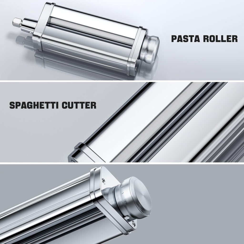 Pasta Maker Attachment for all KitchenAid Stand Mixer, including Pasta Sheet Roller