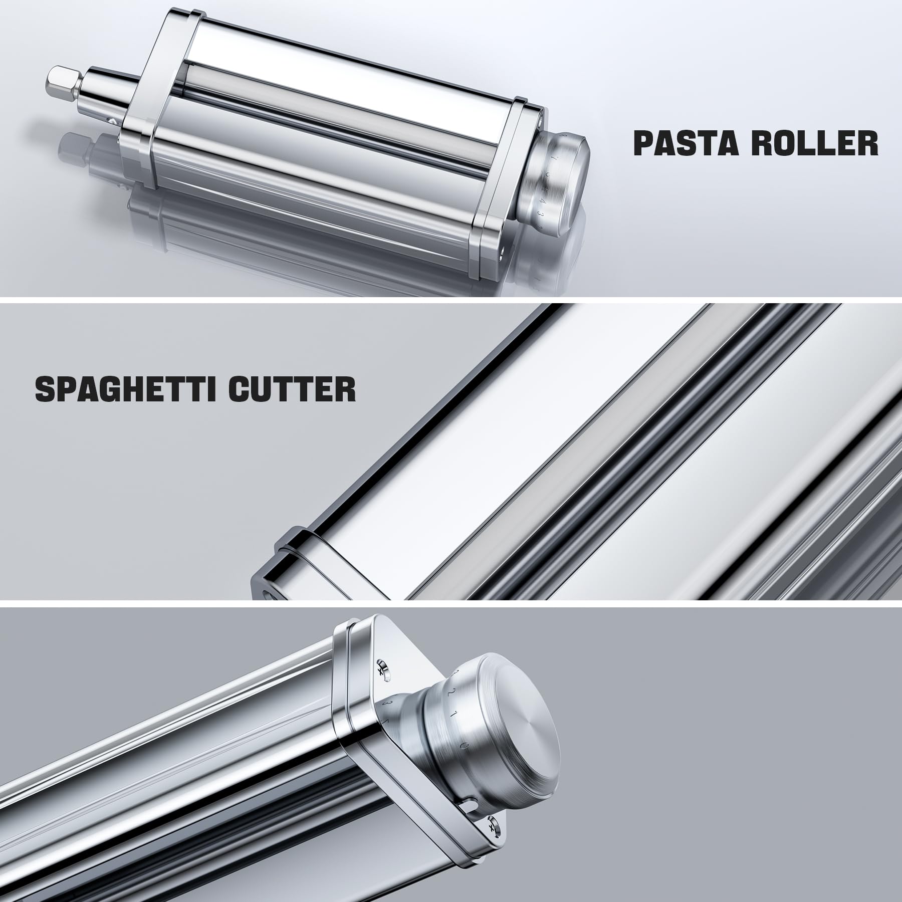 Pasta Maker Attachment for all KitchenAid Stand Mixer, including Pasta Sheet Roller