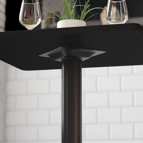Flash Furniture Beverly 22'' x 22'' Restaurant Table X-Base with 3'' Dia. Table Height Column