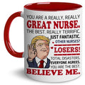 BECHUSKY Mugs For Nurses - Gifts For Nurse - Best Nurse Ever - Nurses Coffee Mug - Nursing Graduation Gift - Unique Mothers Day Birthday Gift For Women - Present For Women, Man