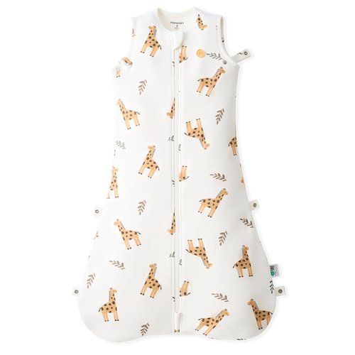 Momcozy Baby Sleep Sack - 1.5 TOG Wearable Blanket with Plush Filling & Two-Way Zipper | Giraffe, Small