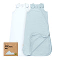 Skiennix Organic Baby Sleep Sacks - Soft & Breathable 100% Cotton Wearable Blankets | 0.5TOG, 6-18 Months (Glacier, M)