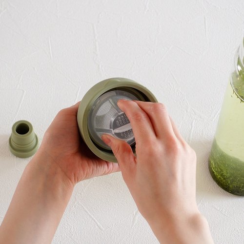 HARIO FIB-30-SG Filter-In Bottle, Practical Capacity, 10.1 fl oz (300 ml), Smoky Green, Made in Japan
